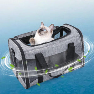 Convenient and Portable Foldable Pet Carrier for Comfortable Travel