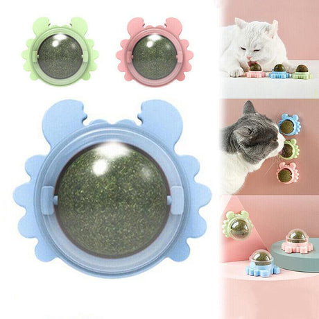 Rotatable Cat Mint Balls for Interactive Play